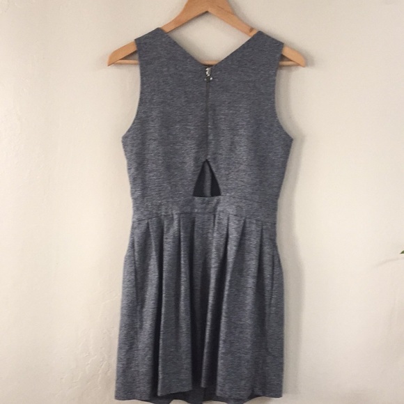 Zara Gray Front Button Down Sleeveless Mini Dress - Picture 5 of 12